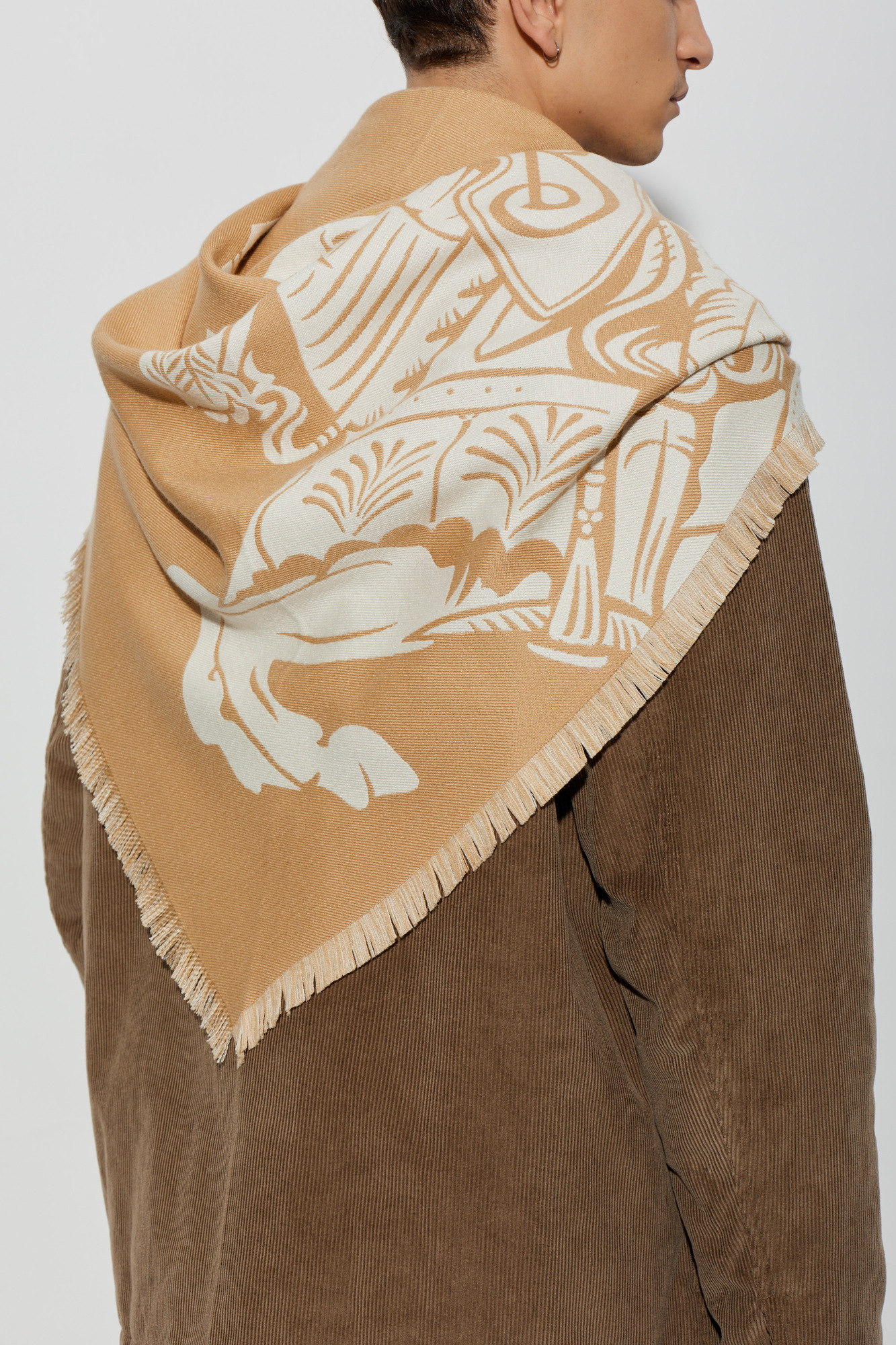 Burberry Wool scarf with logo | Men's | Vitkac